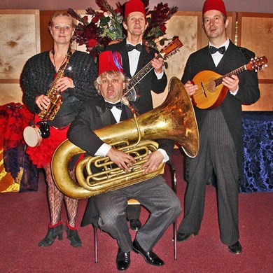 HOT FEZ entree receptie diner muziek akoestisch mobiel muzikanten kwartet