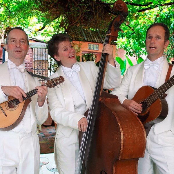 entree receptie diner bruiloft muziek TRIO CHIQUE akoestisch mobiel muzikanten trio (1)