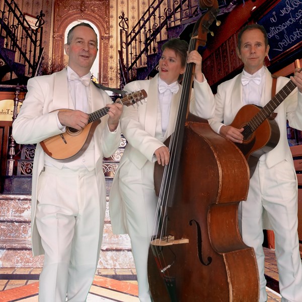 entree receptie diner bruiloft muziek TRIO CHIQUE akoestisch mobiel muzikanten trio (3)